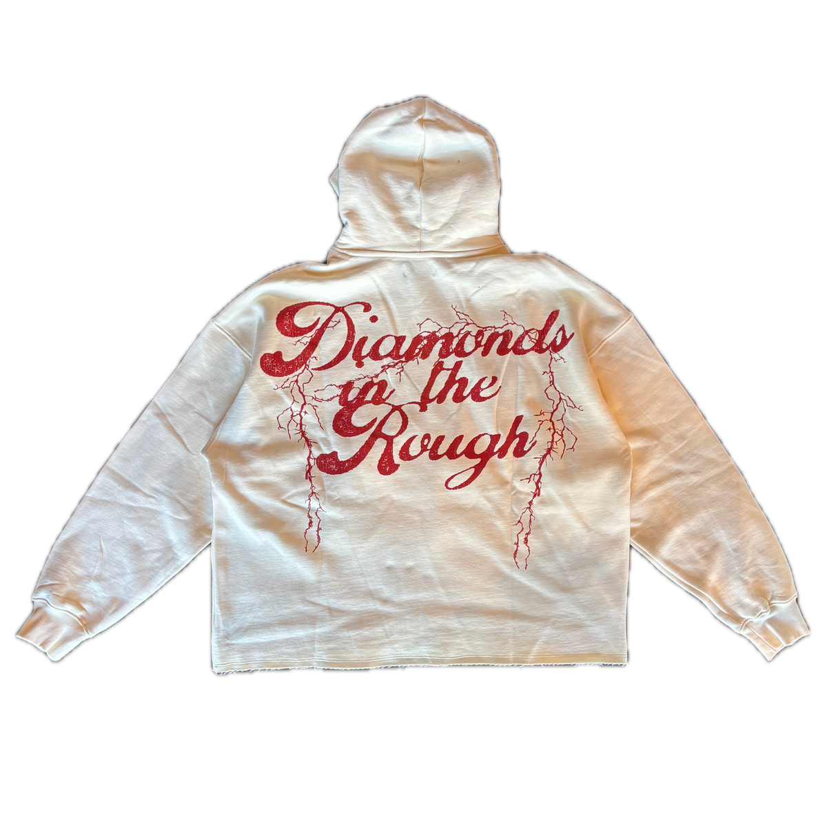 RUKOSTUDIO CREAM "ARTIFICIAL" HOODIE