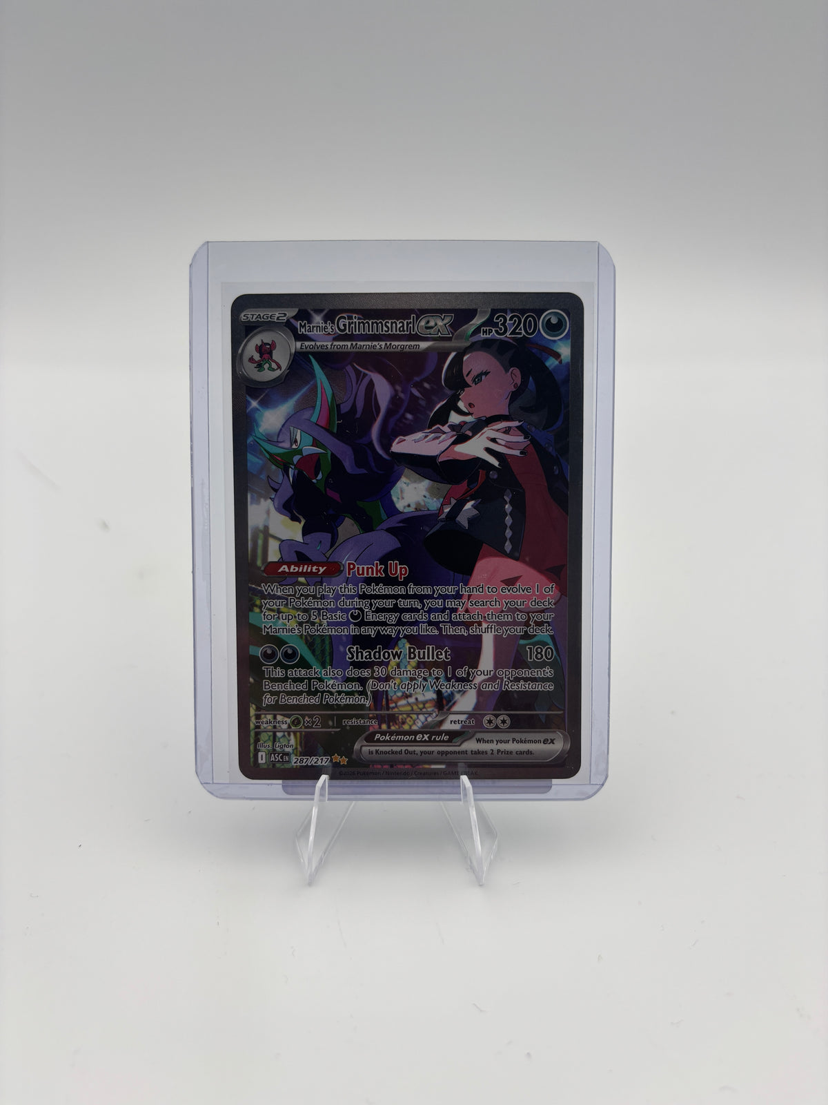 POKEMON CARDS, MARNIE'S GRIMMSNRAL EX