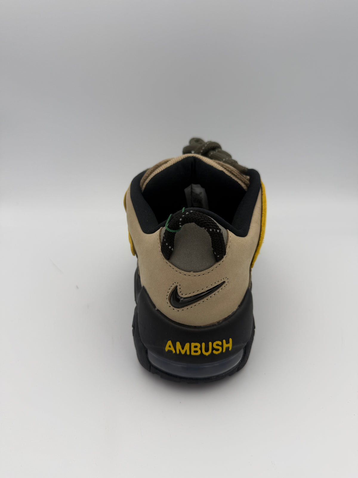 NIKE UPTEMPO, AMBUSH VIVID SULFUR LIMESTONE