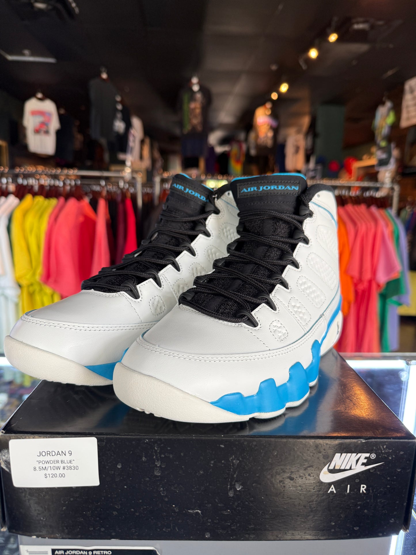 JORDAN 9 , POWDER BLUE (NEW)