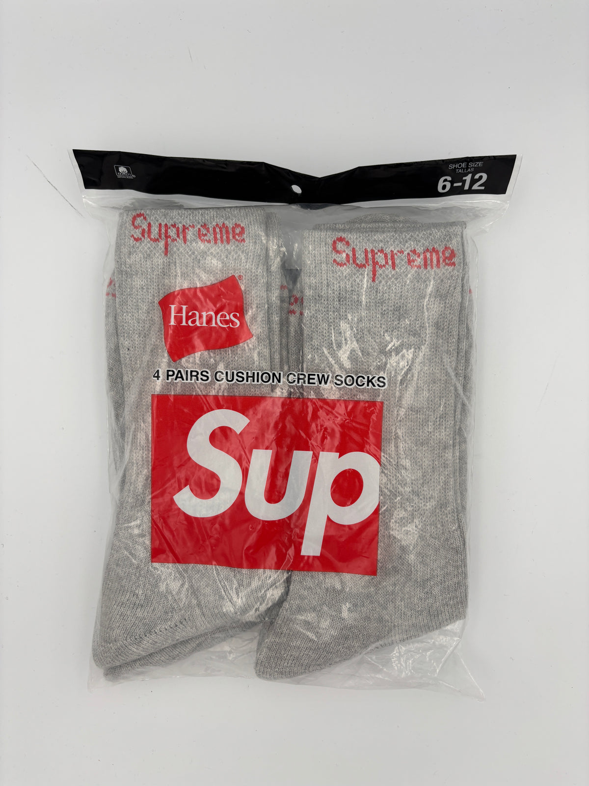 SUPREME SOCKS (GREY)