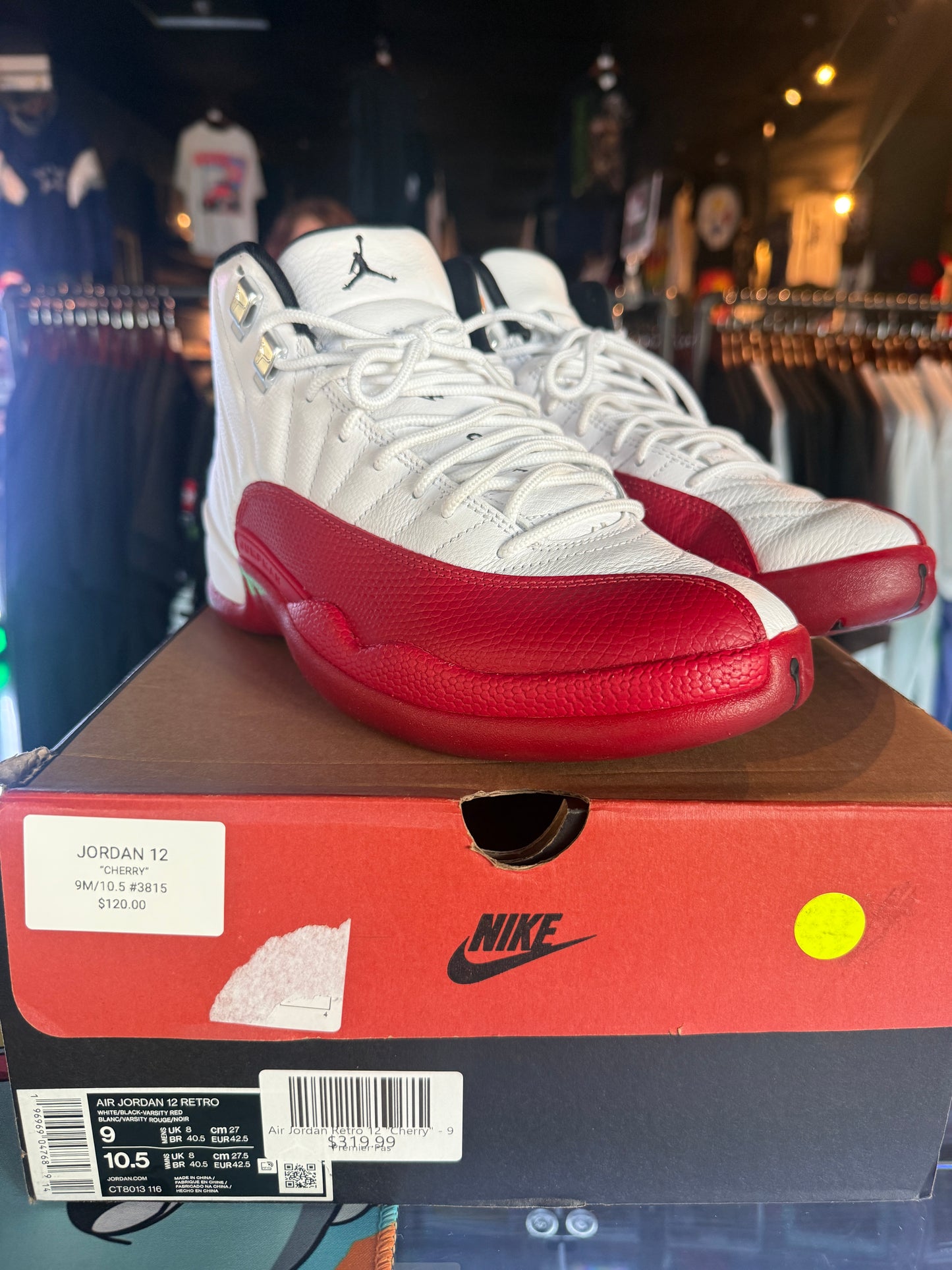 JORDAN 12 (USED), CHERRY
