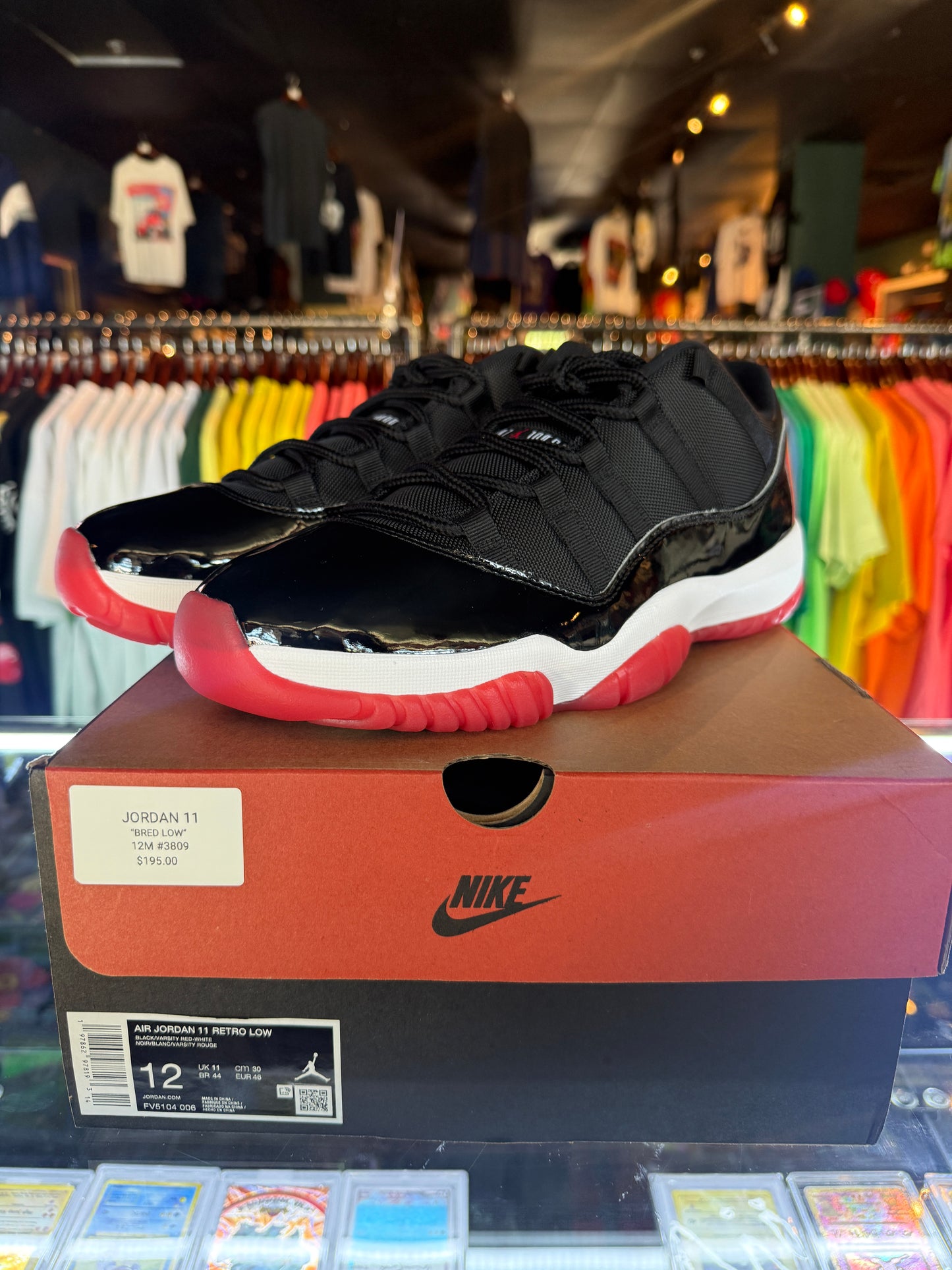 JORDAN 11 LOW “BRED” (NEW), #3809