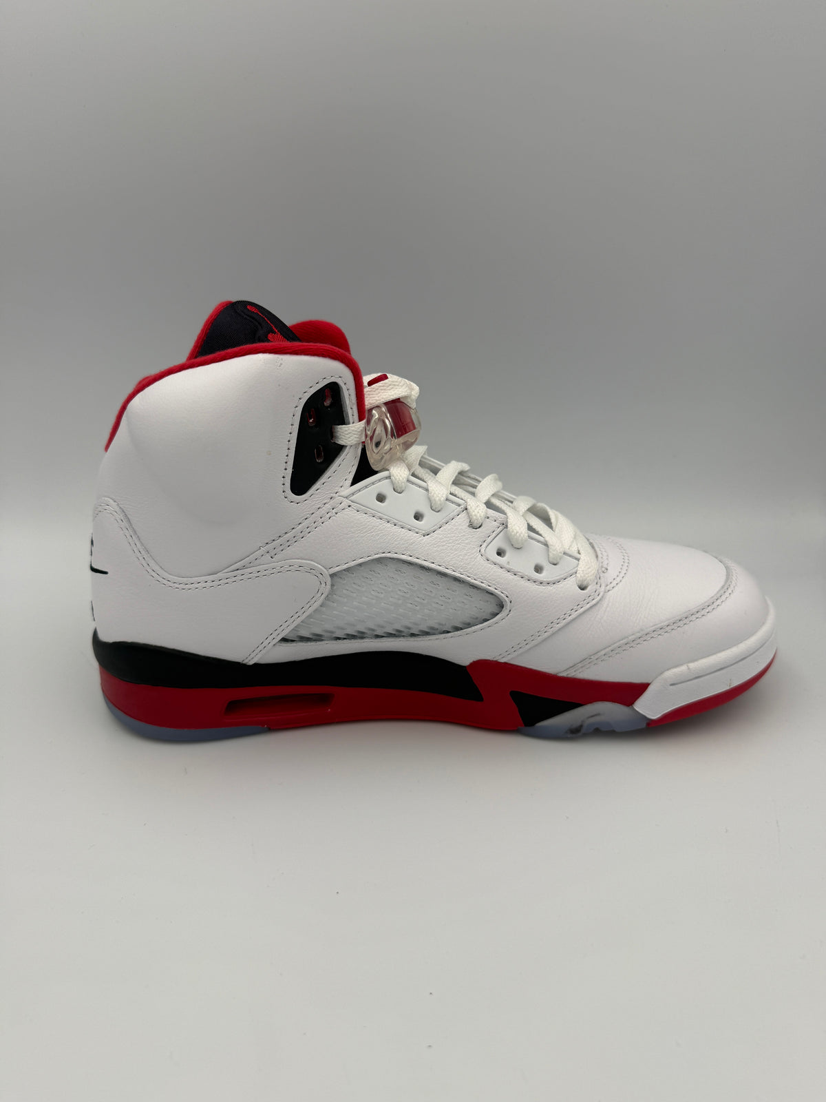 JORDAN 5 , FIRE RED BLACK TONGUE