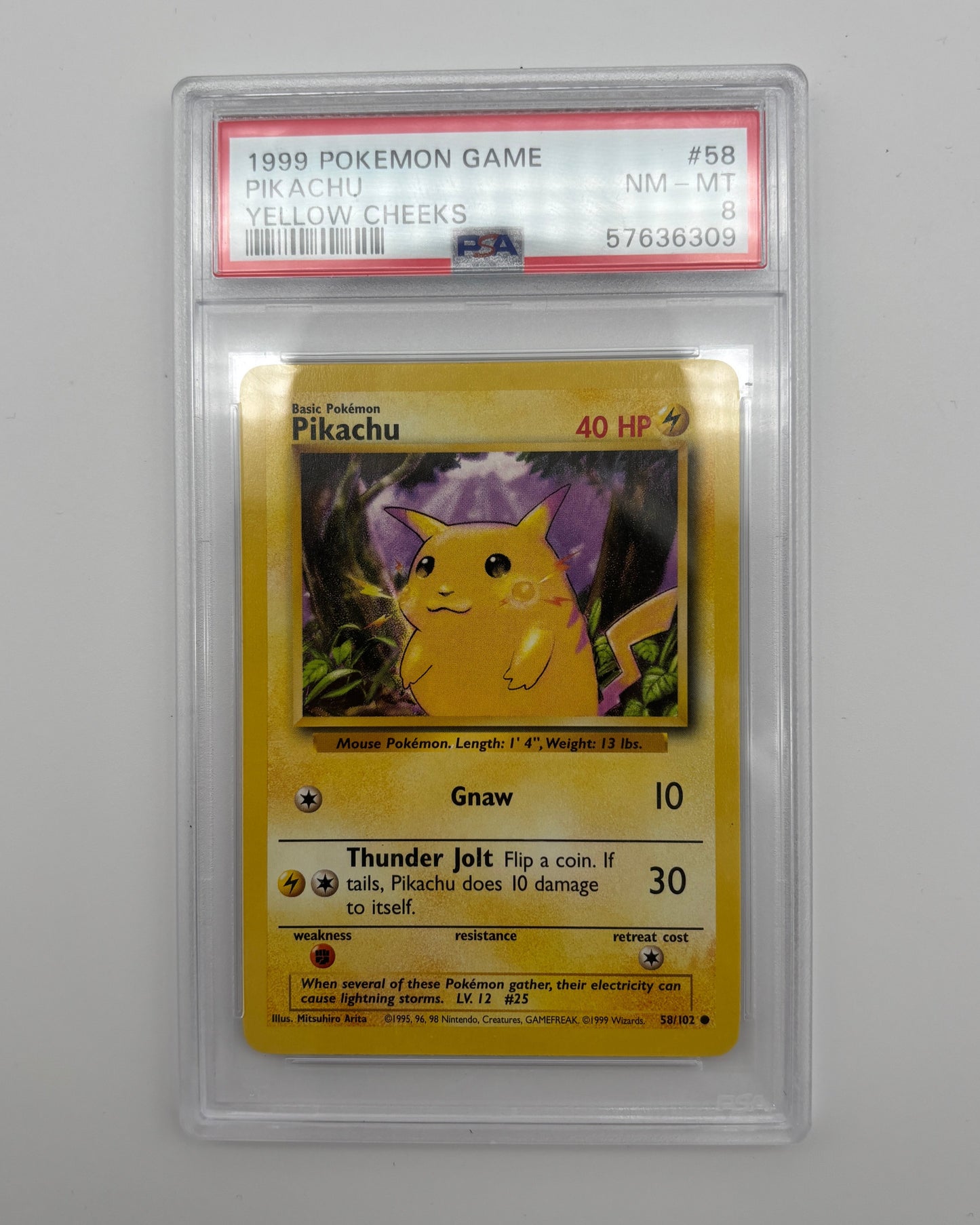 PSA 8 PIKACHU (1999)