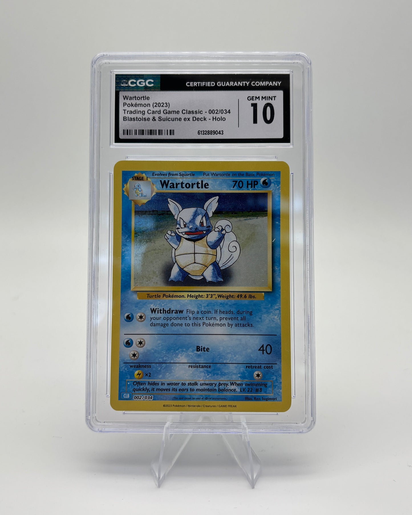 CGC 10 WARTORTLE