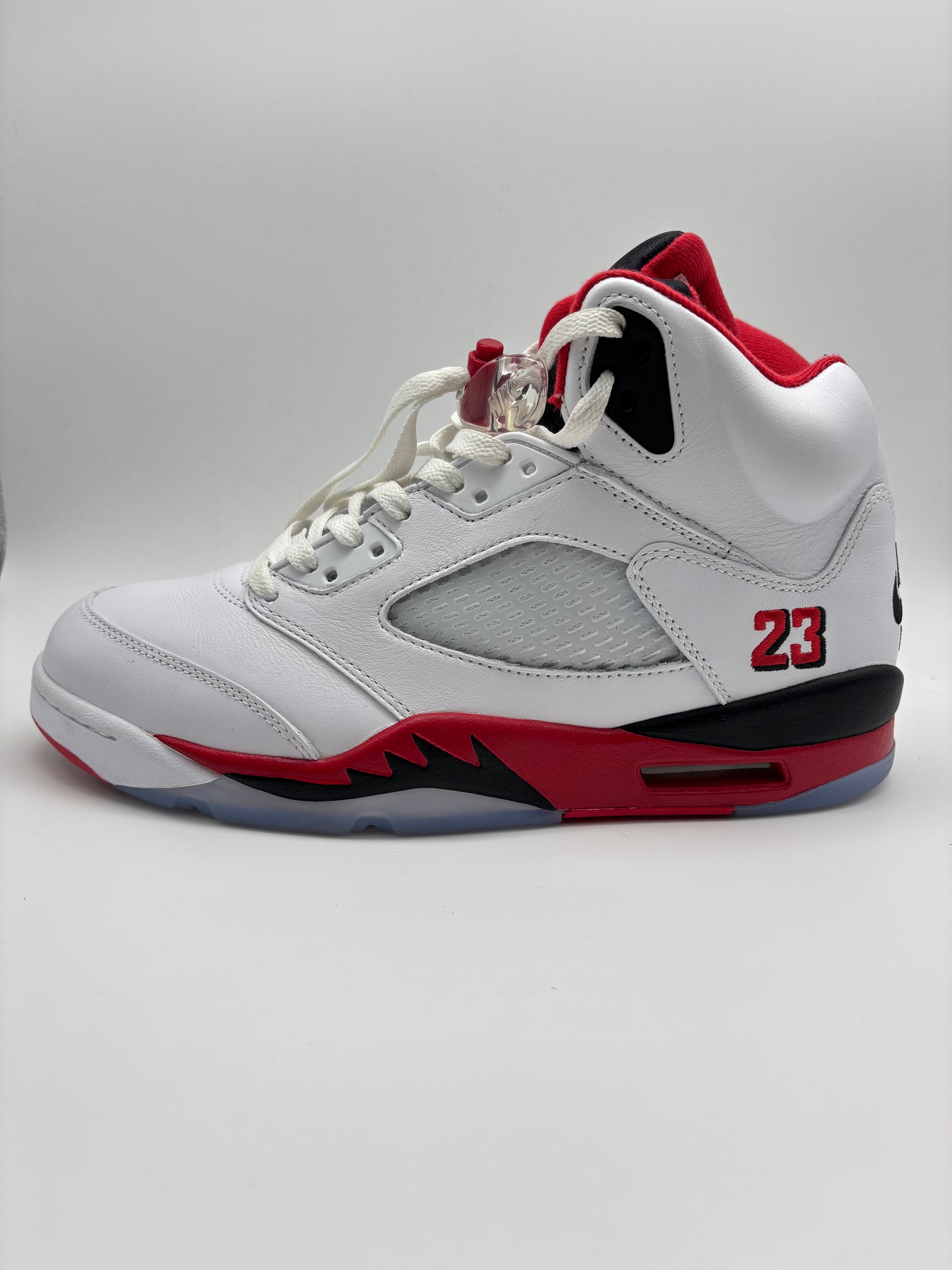 JORDAN 5 FIRE RED BLACK TONGUE