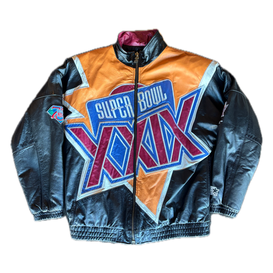 SUPER BOWL XXIX LEATHER JACKET