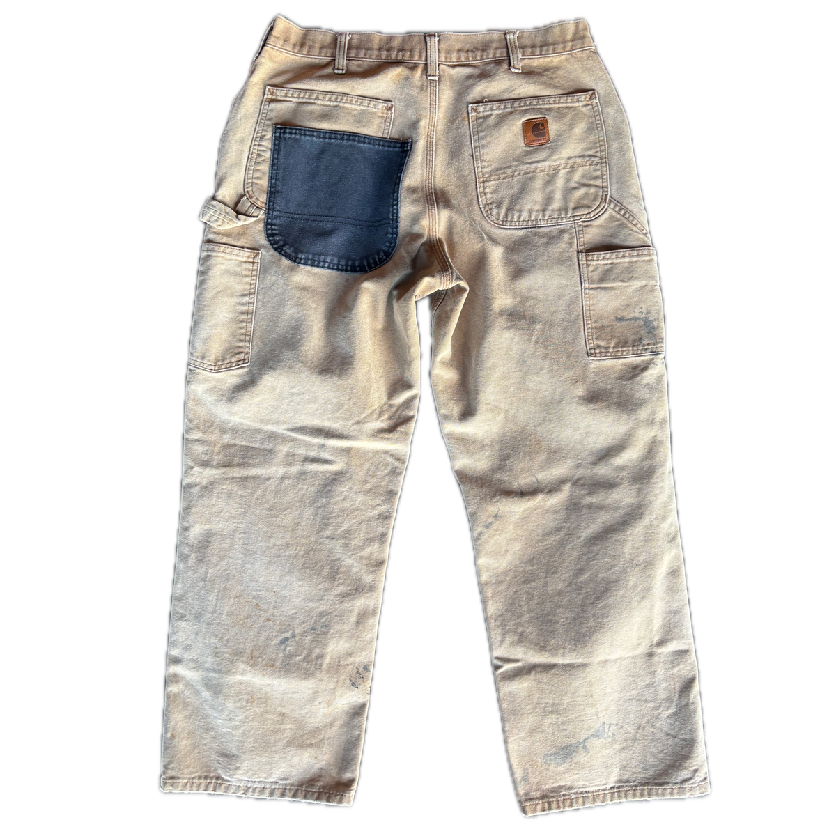 KHAKI DOUBLE POCKET RE-WORK PANTS