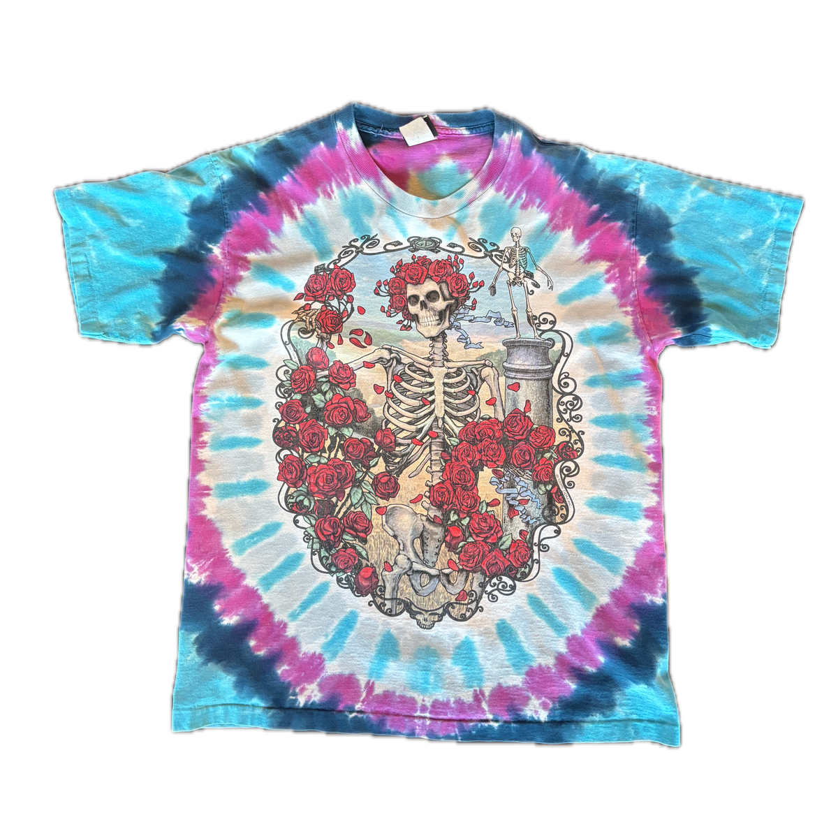 SKELETON TIE-DYE TEE