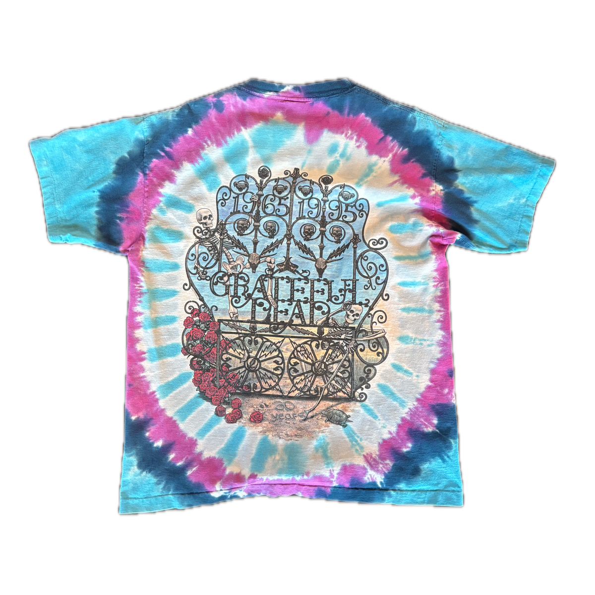 SKELETON TIE-DYE TEE