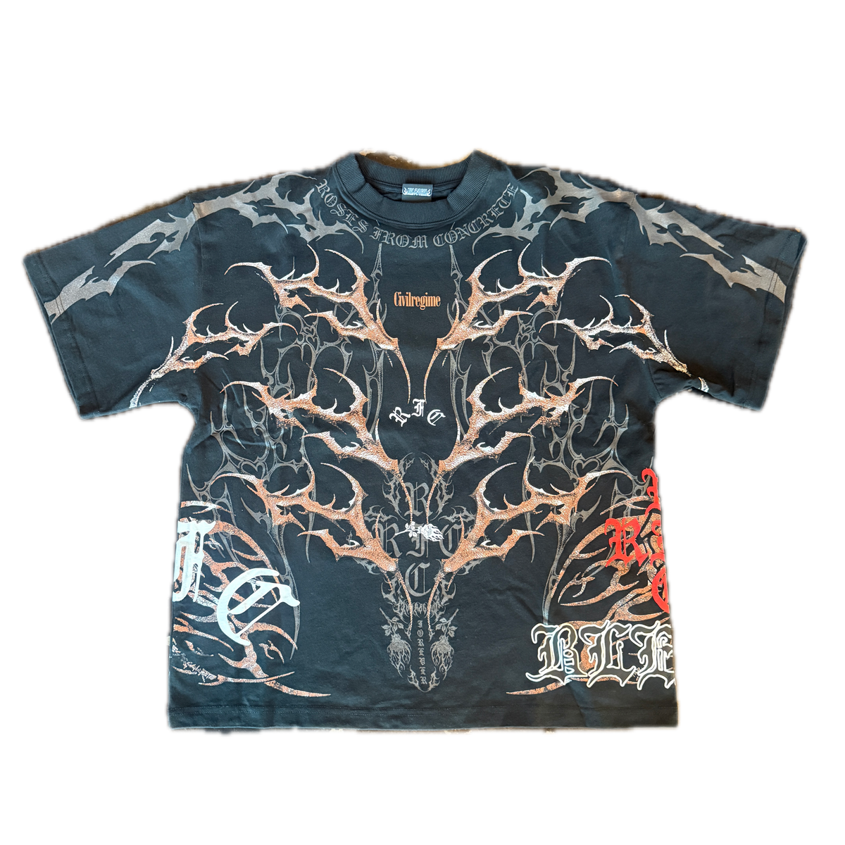 CIVILREGIME ROSES FROM CONCRETE TEE